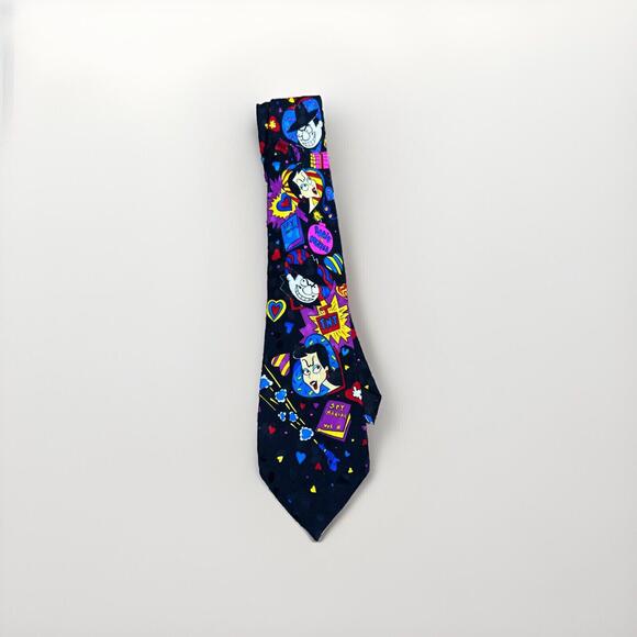 Other - Vintage Bolero Rocky & Bullwinkle Mens Tie 56" 3.75" Natasha Boris Spy TNT Heart